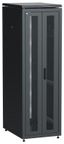 Шкаф напольный сетевой 19' LINEA N 38U 600х800мм передняя распашная перфорированная дверь задняя черный - LN05-38U68-2PP IEK