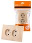 Розетка двойная 2П 10А 250В с защ. шт. сосна "Лама" | SQ1815-0312 TDM