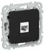 Розетка компьютерная СП FLITE РК5е-1-0-ФлЧ RJ45 кат.5E UTP механизм черн. IEK FI-K12-1-K02