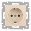 Розетка однофазная скрытого монтажа, в рамку с заземлением без шторок слоновая кость 16А 250В IP20 винтовые зажимы 6-202-02 Intro Accent - Б0063683 ЭРА