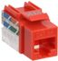 Модуль Keystone Jack кат.6A UTP 110 IDC 90град красный | CS1-1C6AU-11-04 ITK IEK