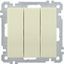 Выключатель 3-кл. СП Bolero ВС10-3-0-Б 10А IP20 механизм крем. IEK EVB30-K33-10