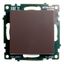 Переключатель одноклавишный (механизм), 250В, 10А, серия Катрин, шоколад, Stekker - GLS10-7105-04 49018 FERON