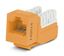 Вставка Keystone Jack RJ45 (8P8C) кат.6 110 IDC заделка с помощью NE-TOOL KJNE-8P8C-C6-90-OR оранж. Hyperline 212411