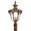 Светильник садово-парковый PL4046 столб шестигранный 60W 230V E27, черное золото | 11426 Feron