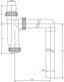 Сифон для писсуара 1'1/4х40 с манжетами D40/46 мм и гибким соединением 40/50 - 30987106 WIRQUIN
