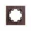 Рамка одноместная горизонтальная серия Афина венге (еврослот) - A0053-V Союз