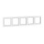 Стокгольм Рамка 5-местная белая с линией цвета черный | EAM-G-306-10 EKF