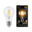 Лампа светодиодная филаментная LED 8 Вт 740 лм 2700К AC185-265В E27 А60 (груша) теплая Black Filament Gauss - 102802108