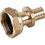 Муфта с накидной гайкой 16x3/4 аксиальная латунная - AX6001634 PRO AQUA