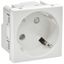 Розетка PRIMER 45град. с заземл. защ. шторки винт. зажим РКС-20-30-П-45 бел. IEK PR-KK40D-RSZH-2-2-45-K01