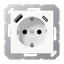 Розетка SCHUKO® с USB-зарядным устройством, тип A + С; термопласт; белый | A1520-15CAWW Jung