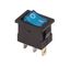 Выключатель клавишный 12В 15А (3с) ON-OFF син. с подсветкой Mini (RWB-206-1 SC-768) Rexant 36-2171 MEET