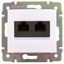 Механизм розетки комп. СП Valena RJ45 CAT.5 2 вых. UTP бел. блист. Leg 694292 Legrand