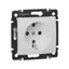Розетка 1-м СП Valena 16А IP21 2P+E с заземл. защ. шторки немецк. стандарт механизм бел. (DIY-упак.) IEK 694269 Legrand