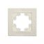 Рамка фактурная 1 пост UNIVersal Афина слоновая кость (ivory) (еврослот) - A10053-I Союз