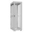 Шкаф серверный 42U 800х1000 передняя дверь: одностворчатая перфорированная IP20. задняя двустворчатая глухой металл IP51. боковые панели: без. цвет: серый RAL7035 - EX 8042.7350 SYSMATRIX