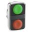 ГОЛОВКА КНОПКИ ДВОЙНАЯ БЕЗ МАРКИРОВКИ ZB4BA7340 | Schneider Electric