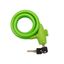 Тросовый замок взломостойкий для велосипедов и колясок с ключом 100 см зеленый | 79-0303 ЧЕТЫРЕ СЕЗОНА MEET
