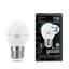 Лампа светодиодная LED 7 Вт 550 лм 4100К AC150-265В E27 шар P45 нейтральный шаговое диммирование выключателем Black Gauss - 105102207-S