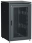 Шкаф сетевой 19' LINEA N 18U 800х800мм перфорированная передняя дверь задняя металлическая черный - LN05-18U88-PM IEK