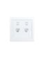 Розетка компьютерная 2-м СП ZIMA IP20 RJ45 с модулем кат.6 механизм бел. LEZARD 704-0288-142