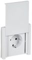 Розетка СП FORTE&PIANO 16А IP44 FP221 с заземл. защ. шторки крышкой винт. крепл. бел. IEK FP-R16-16-44-K01