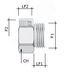 Переходник M40x1,5 ( наружн. резьба)/ M50x1,5 (внутр. резьба) | 6016-4050 DKC ДКС