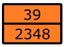 Знак для маркировки опасных грузов ''Номер ООН 39/2348'' ГОСТ Р 52290-2004 300х400 мм, пленка самоклеящаяся 19433-88 - an-7-39-2348 EKF