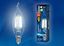 Лампа светодиодная LED-CW35-6W/NW/E14/CL PLS02WH LED. "свеча на ветру", прозр. Серия Sky. 4000К | UL-00001374 Uniel