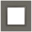 Рамка для розеток и выключателей Elegance 14-5201-16 на 1 пост, металл, титан | Б0065842 ЭРА