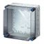 Корпус пластиковый Mi 300х300х214 IP65 сер. с прозр. крышкой 0210 HENSEL 2000002