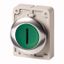 Кнопка плоская 30мм с подсветкой фиксацией M30C-FDRL-G-X1 EATON 182932