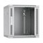 Шкаф телекоммуникационный настенный разобранный 19дюйм 12U 600x600x635mm (ШхГхВ) дверь металл, цвет серый (RAL 7035) - SH-05F-12U60/60m-R Cabeus 10737c