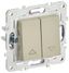 Выключатель жалюзи SKANDY 10А SK-V12B беж. IEK SK-V15-0-10-K10