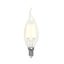 Лампа светодиодная диммируемая LED-CW35-5W/WW/E14/CL/DIM GLA01TR форма "свеча на ветру" прозр. Air свет теплый бел. 3000К упак. картон. Uniel UL-00002863