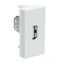 Розетка модульная USB 45х22,5мм белая | АДЛ 13-907 Рувинил TYCO