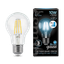 Лампа светодиодная филаментная LED 10 Вт 970 лм 4100К AC185-265В E27 А60 (груша) нейтральный шаговое диммирование выключателем Black Filament Gauss - 102802210-S
