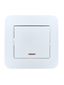 Выключатель 1-кл. 1п СП ASTI 10А IP20 с подсветкой в сборе бел. LEZARD 7081-0202-111