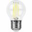 Лампа светодиодная LB-511 (11W) 230V E27 4000K филамент G45 прозрачная | 38016 FERON