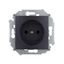 Розетка двойная 2P+E 16А 250В Simon15 винт.зажим графит - 1590459-038
