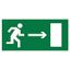 Знак безопасности NPU-6030.E03"Напр. к эвакуационному выходу направо" Белый свет a19964 BS