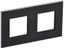 Рамка 2-м SKANDY SK-F32Bl металл черн. IEK SK-M22-M-K02