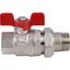 Кран шаровой со сгоном 1' ВН ручка бабочка (EPDM) - RG008SHJK0E2HN STOUT SVB-1007-000025