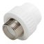 Муфта комбинированная 25x1' НР полипропиленовая PPR, белая - 10130225 VALFEX