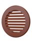 Решетка наружная вентиляционная круглая D136 с фланцем D100, из ASA пластика, цвет Терракотовый - 10РКН терр ЭРА 16142