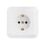 Розетка одинарная скр. с/з - РС16-201 Bylectrica