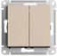 Переключатель перекрестный 2-кл. AtlasDesign 2хсх.7 10АХ механизм песочн. SE ATN001273 APC