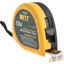 Рулетка Профи 10мх25мм калибр. лента; нейлон. покрытие; магн. крючок; эласт. корпус; двойн. стопор черн./желт. FIT 17430 РОС