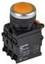 Кнопка d22мм 1НО+1НЗ MASTER с подсветкой и фиксацией желт. IEK MI-BT60-11TD-3-11-K05